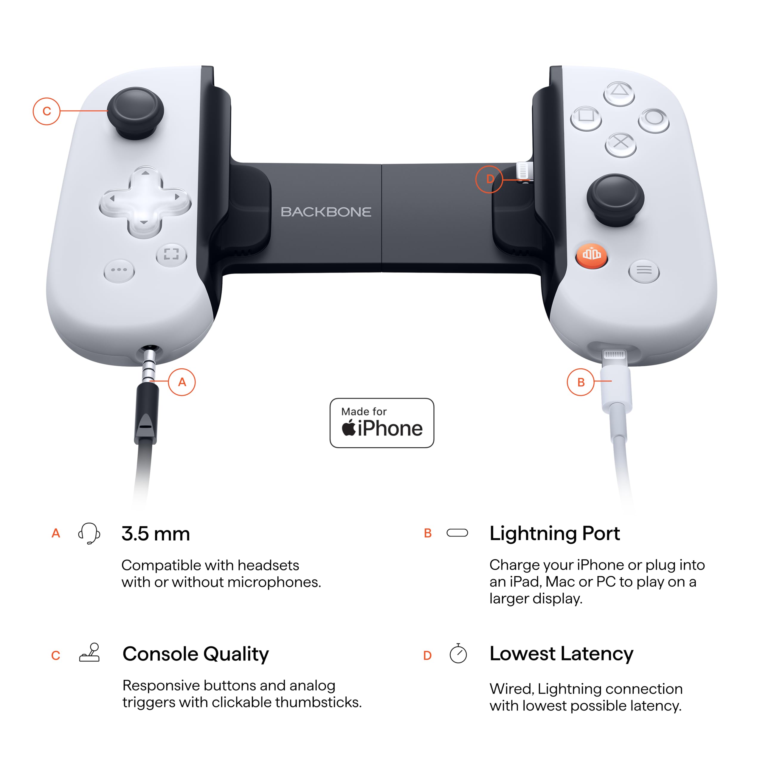 Amazon.co.jp: BACKBONE One モバイルゲームコントローラー for iPhone